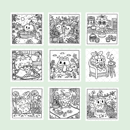 Coloriage numérique - Un brin de printemps