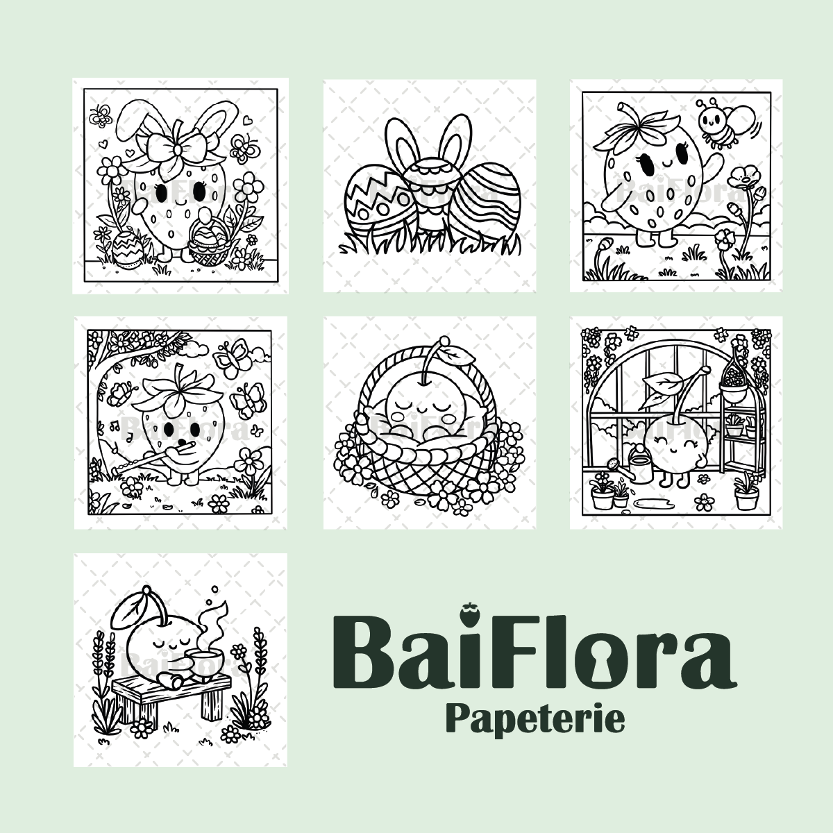 Coloriage numérique - Un brin de printemps