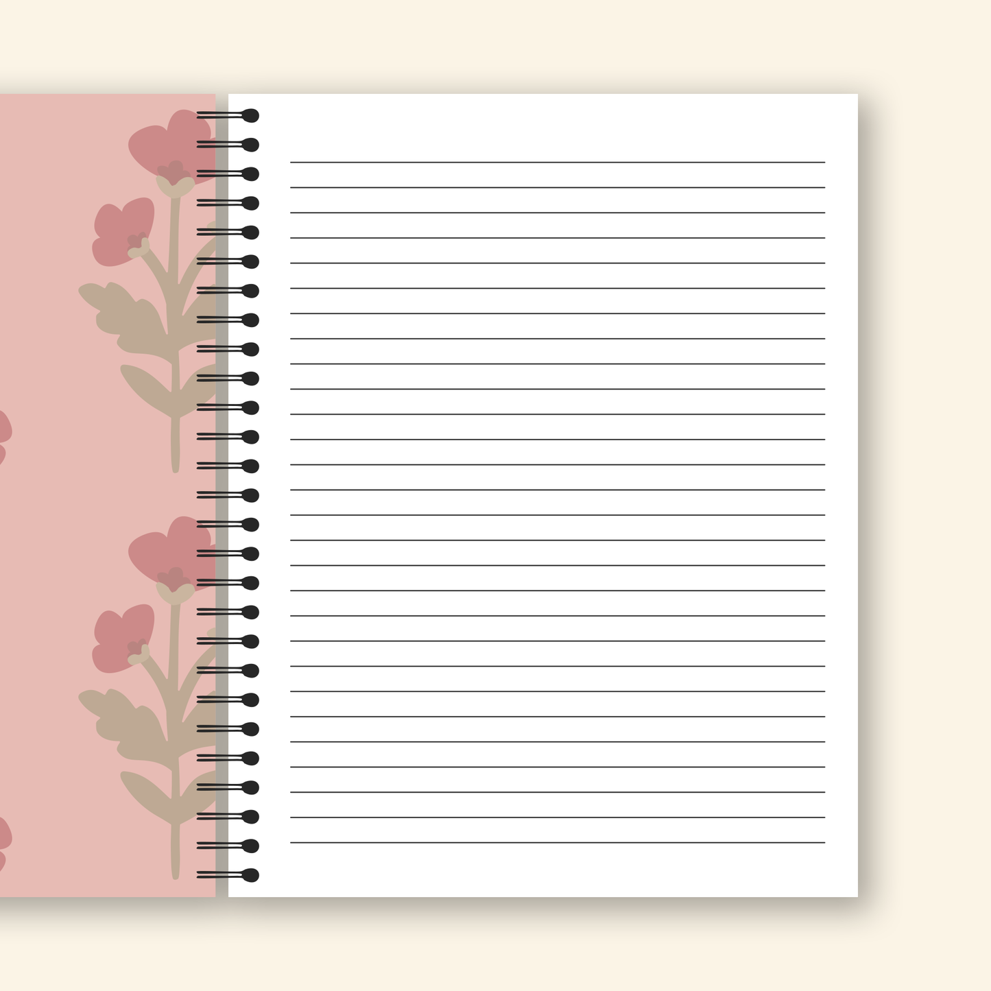 Cahier de notes - Fleur postale