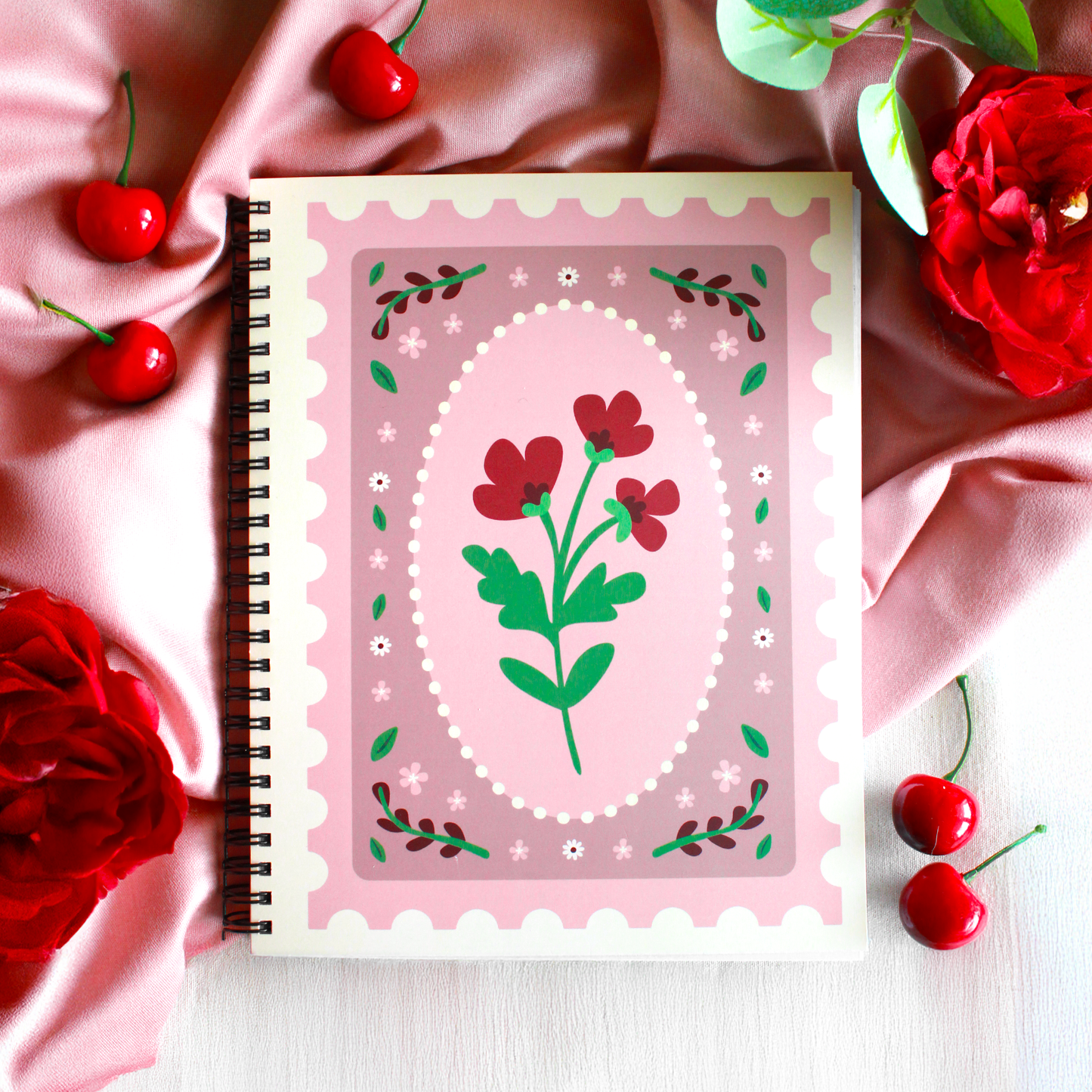 Cahier de notes - Fleur postale