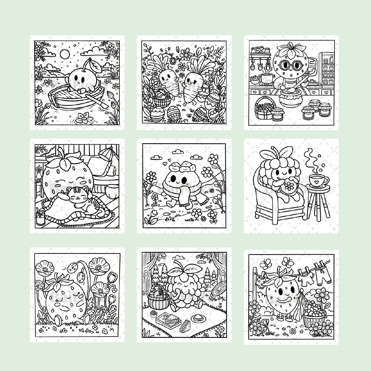 Coloriage numérique - Un brin de printemps