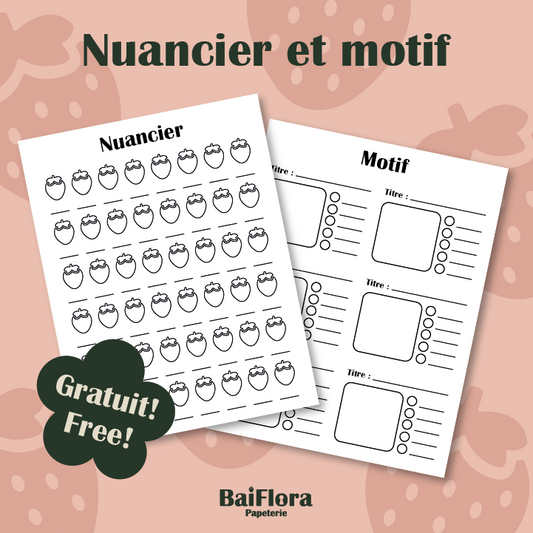 Nuancier et feuille de test - Numérique