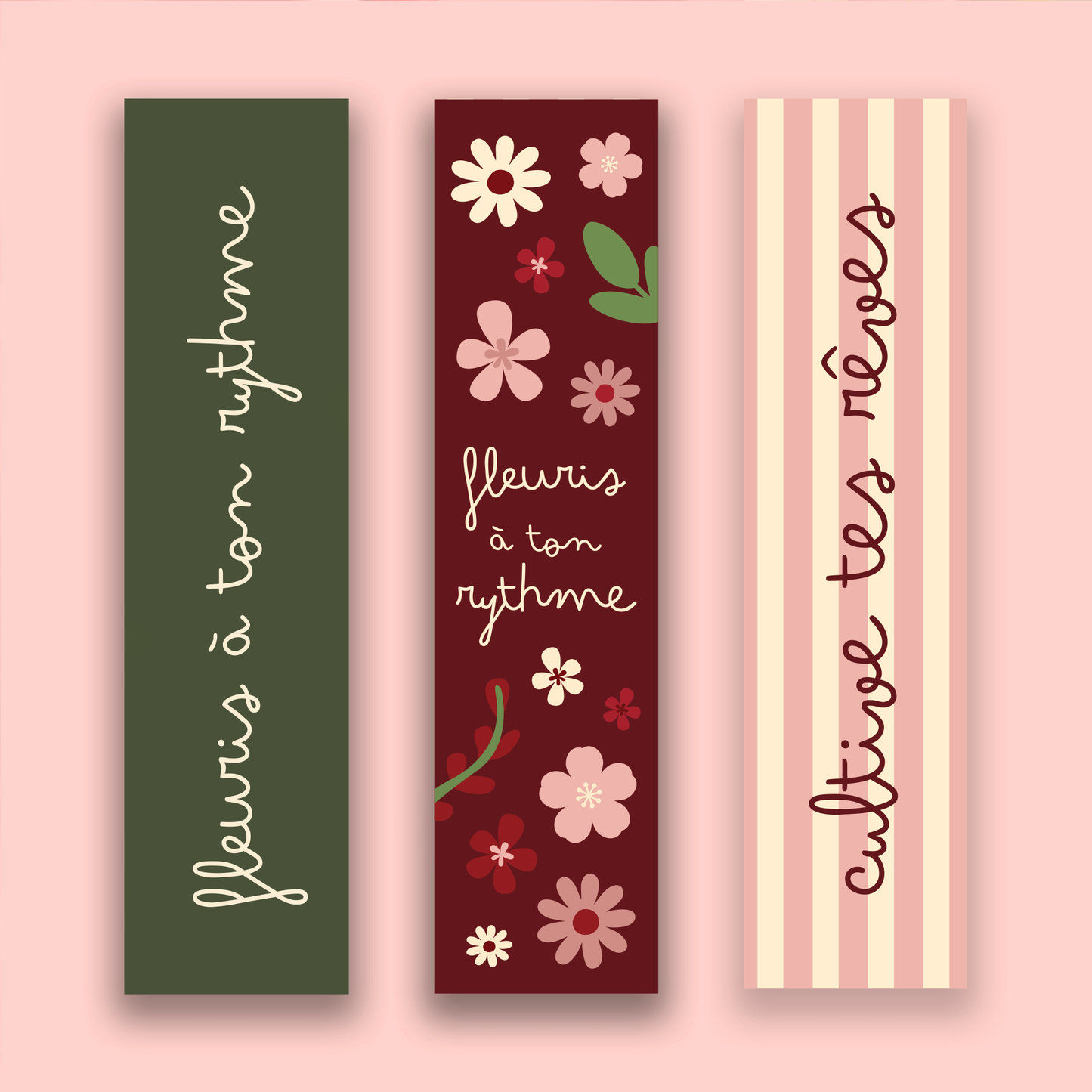 Collection Cherise - Ensemble de 3 signets