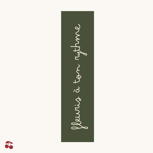 Signet - Fleuris à ton rythme - Vert