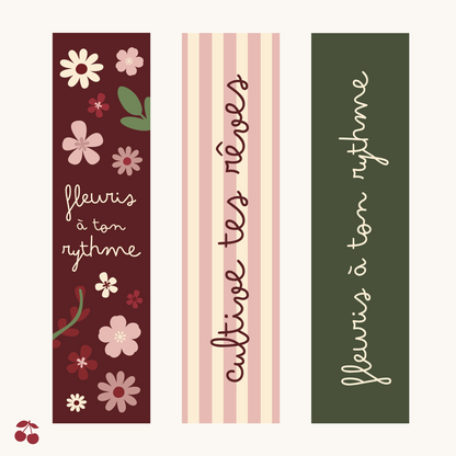 Collection Cherise - Ensemble de 3 signets
