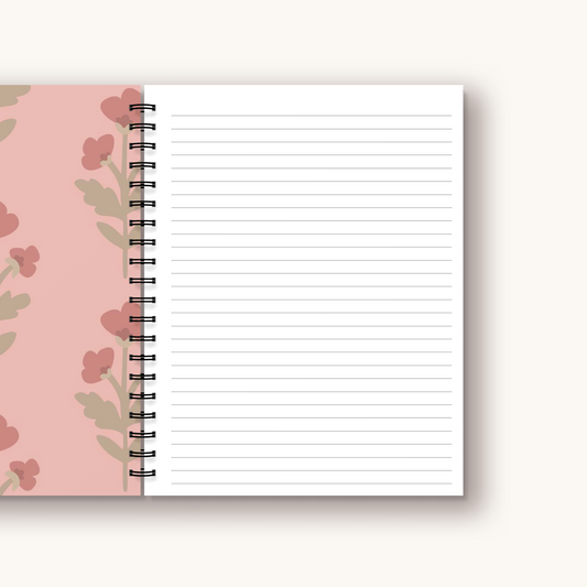 Cahier de notes - Fleur postale