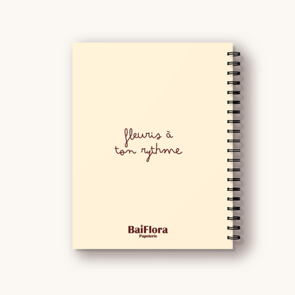 Cahier de notes - Fleur postale