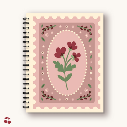Cahier de notes - Fleur postale