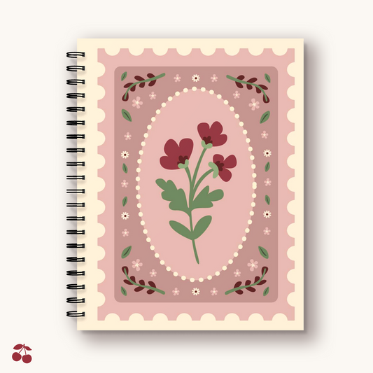 Cahier de notes - Fleur postale